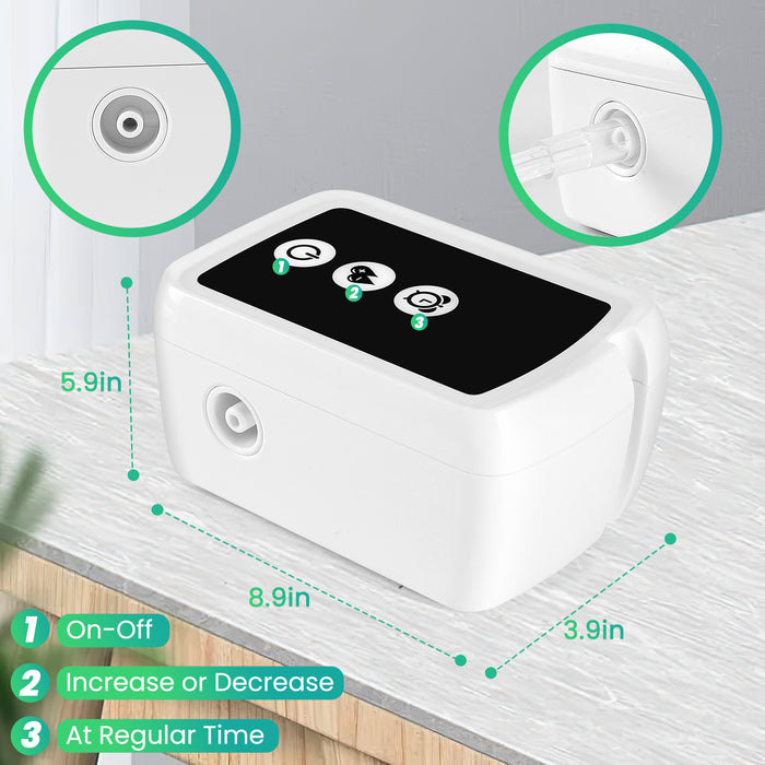 Smart Nebulizer Machine for Adults and Kids, Nebulizer for Breathing Treatment Timing Function Nebulizer with Mouthpiece Adults&Chlid Masks