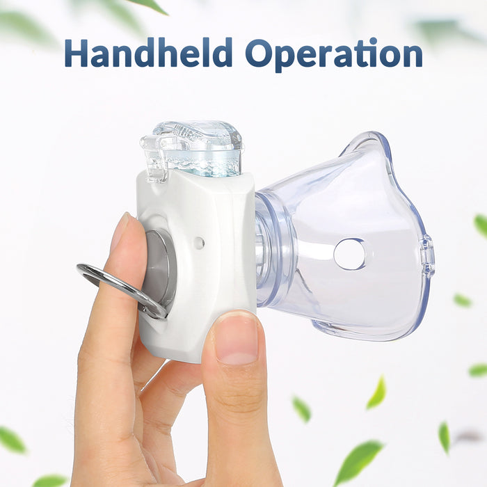 Portable Nebulizer, Rechargeable Mnin Nebulizer Machine for Adults and Kids with 2 Masks & Mouthpiece